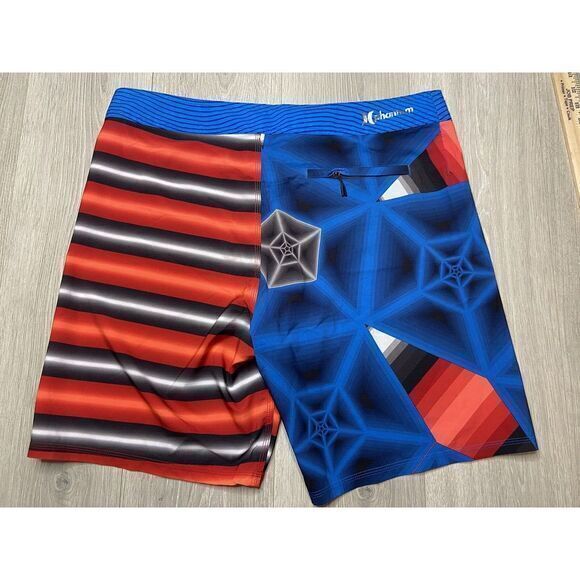 Hurley Boardshorts Swim Suit Shorts Mens 36 Blue 19" Phantom Dalek Beach Kayak - Picture 2 of 15
